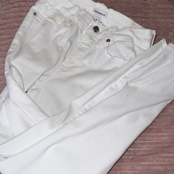 Good American Good Legs Crop High Rise Skinny Stretch Denim white. NWOT. - Picture 15 of 17